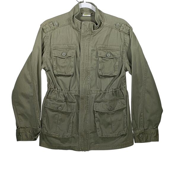 Crazy 8 Green Military Style Jacket for Girls, Size XL 14  100% Cotton - Picture 1 of 14